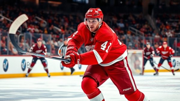 Michael Brandsegg-Nygard demonstrating scoring ability for Red Wings.