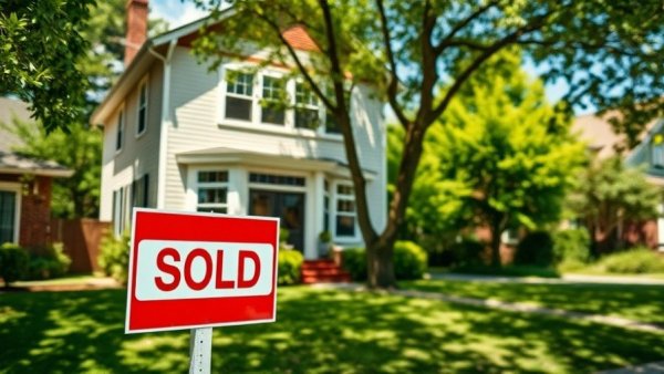 Sold sign indicating Warren County real estate transactions in front of a house.