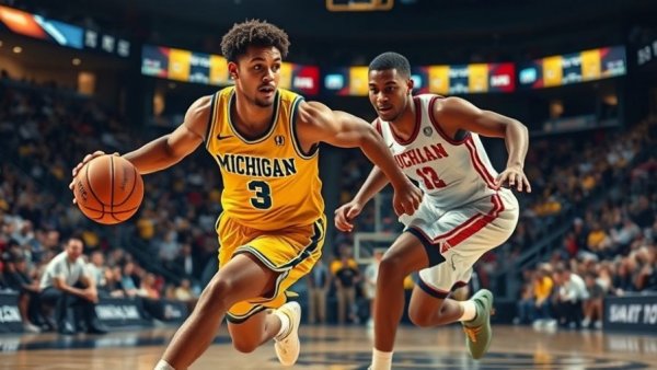 Yaxel Lendeborg Big Ten history basketball game.