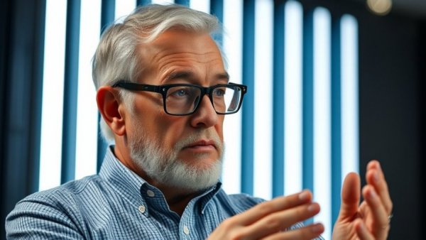 Older man in a studio discussing turning overlooked opportunities into significant business gains.