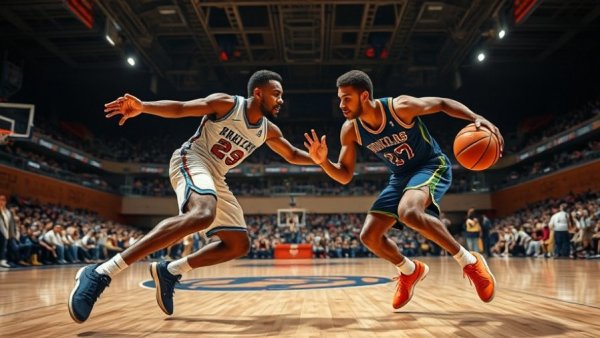 Freeland basketball semifinals at Breslin Center, intense game action.