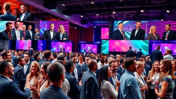 Real estate event collage highlighting networking and awards in Michigan.