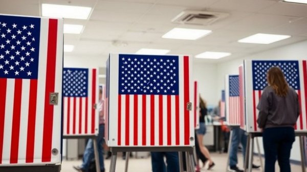 Voting booths in Michigan during primary elections, highlighting changes.
