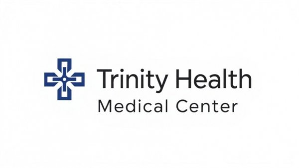 Trinity Health Medical Center Brighton logo with a modern cross.