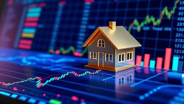 Welltower tops growth factor S&P real estate with golden house on stock chart.