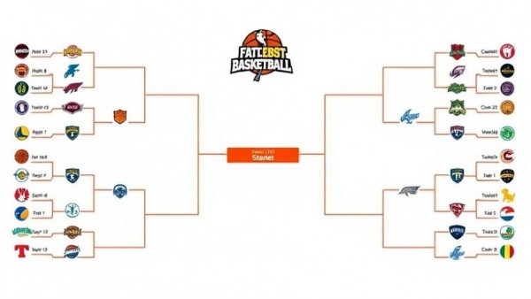 2026 Big Ten basketball tournament schedule bracket with team logos.