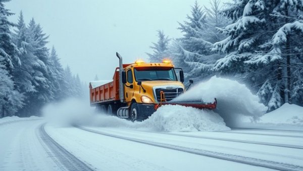 Efficient snow removal operations Duluth in action.