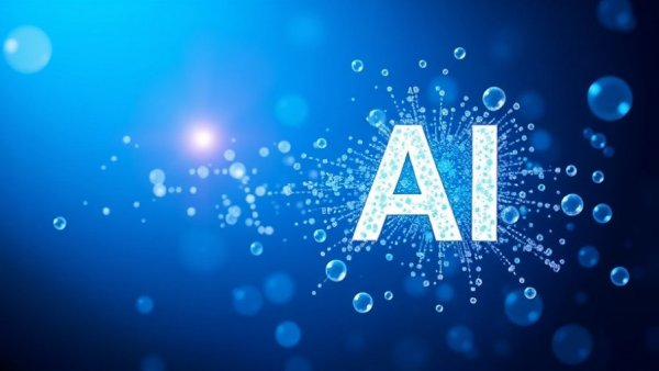 AI economic impact visualized with bubble and needle.