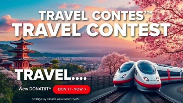 Michigan Public's Japan Travel Contest banner featuring Mount Fuji and temples.