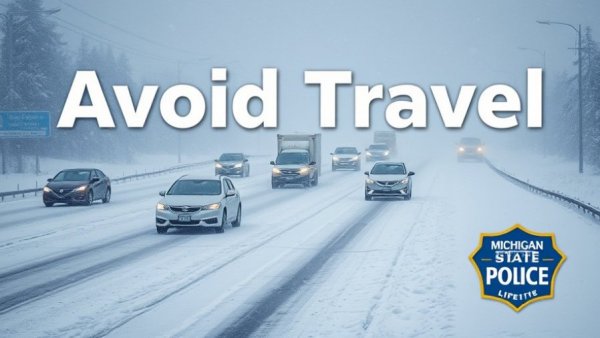 Northern Michigan travel advisory updates Marquette during a blizzard.