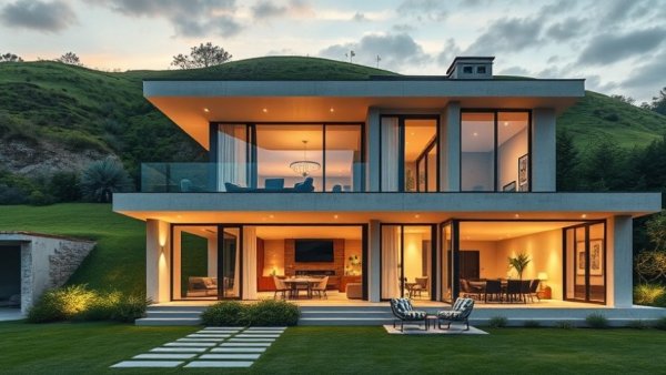 The Karate Kid House for Sale: Modern exterior and cozy interior.