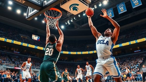 Michigan State basketball game action in NCAA Tournament.