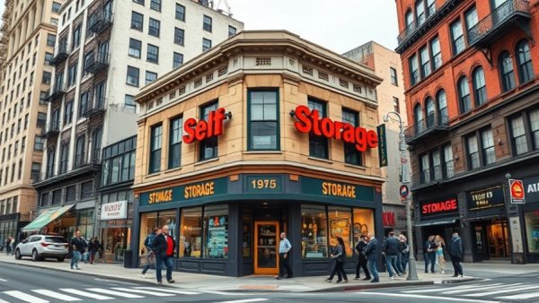 Urban street scene showcasing Bridge Loan Financing for Self Storage.