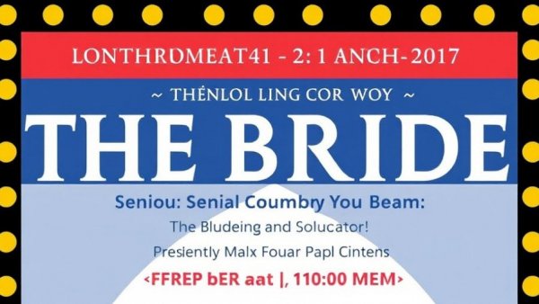 “THE BRIDE” Senior Cinema Luncheon