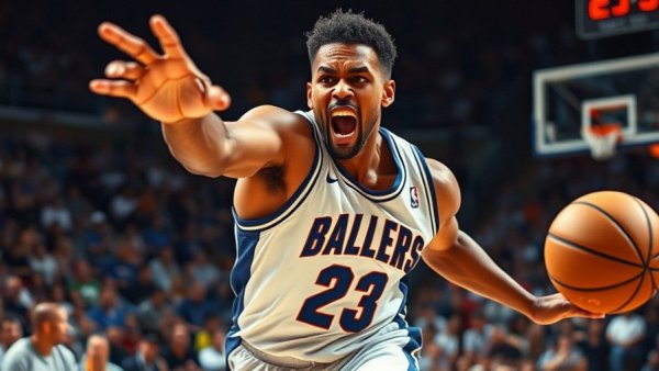 Michigan Wolverines player in action during March Madness