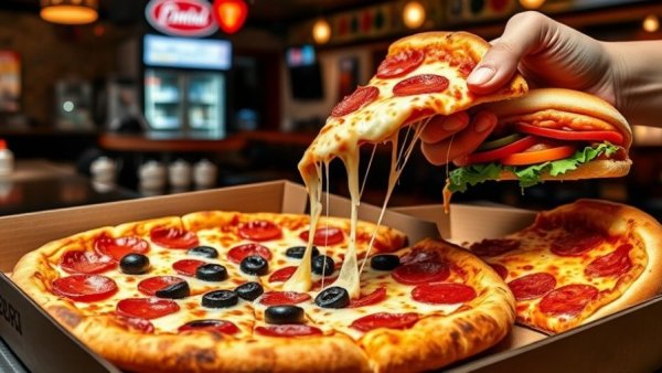 Michigan late-night pizza joint featuring pizza and sub sandwich