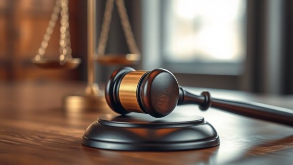 Gavel in courtroom, symbolizing Michigan man alleges wrongful detention case.