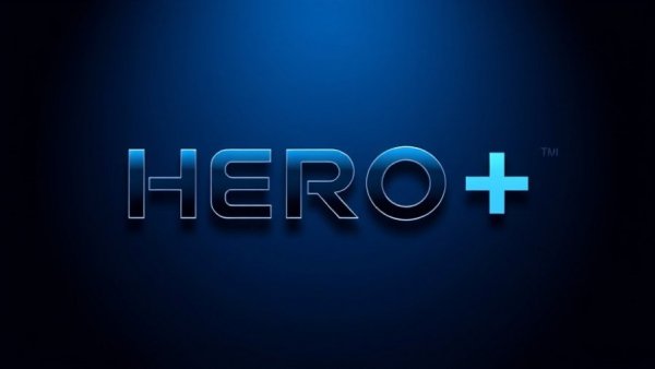 HERO+ AI affiliate system logo in gradient blue design