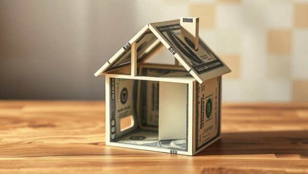 House made of money symbolizing property management services framework.