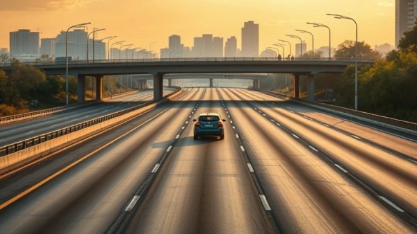Empty highway symbolizing decline in Canadian tourists to U.S.