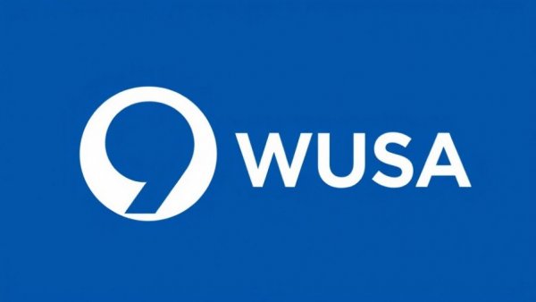 WUSA logo in blue and white design