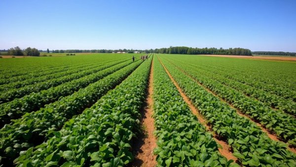 Organic farm tour in Berrien County, vibrant crop fields
