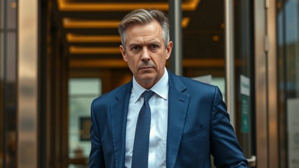 University of Michigan legal fees investigation image of man in blue suit.