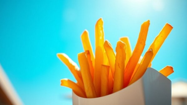 Golden crispy french fries in Michigan restaurants.