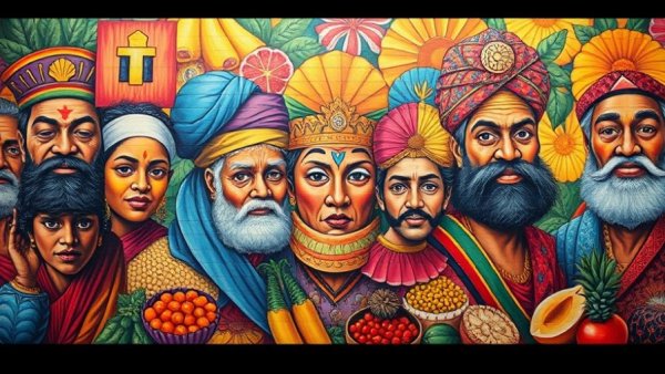 Cesar Chavez murals San Antonio with vibrant portraits and cultural motifs.