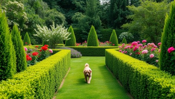 Lawn fertilization and weed control create a lush garden in Muskegon.