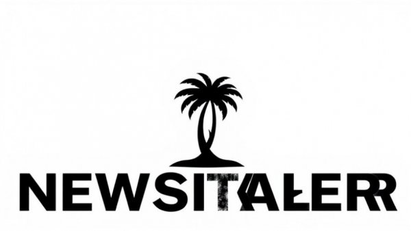 The Island News logo with stylized palm tree design.