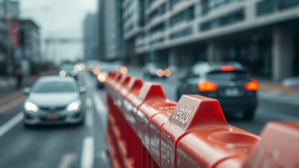 Michigan I 75 construction updates featuring a red barrier.