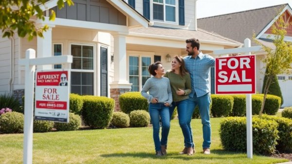 Family viewing property in Fond du Lac County