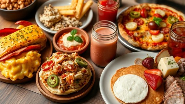 Assorted gourmet dishes showcase new restaurants in West Michigan 2026.