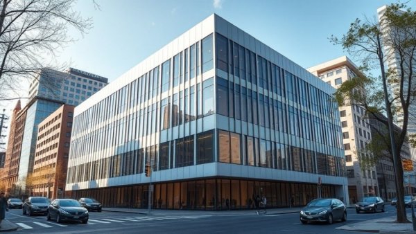 Modern building in Michigan showcasing construction industry opportunities.