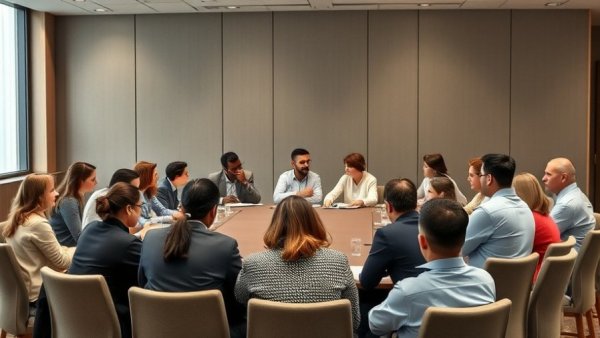 Community panel discussion in Michigan conference room.