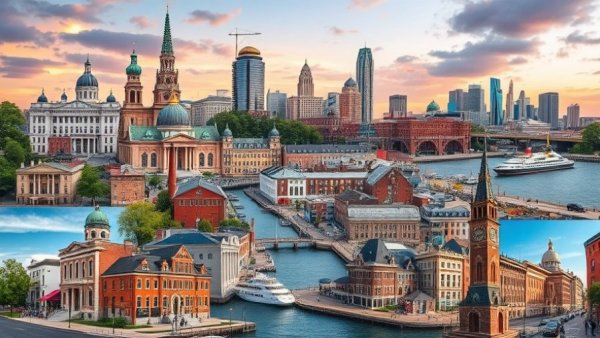 Collage of Michigan landmarks showcasing America250MI grants impact.