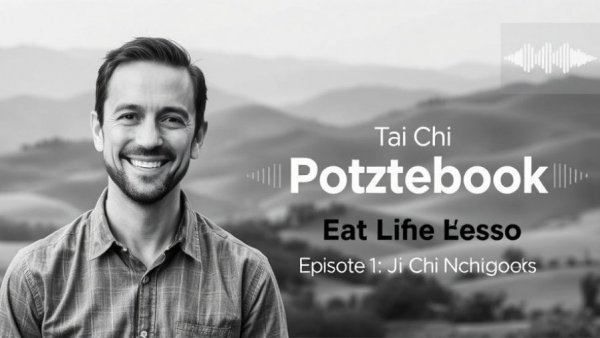 Podcast episode on Gurnee Jiu-Jitsu featuring a smiling man and countryside background.