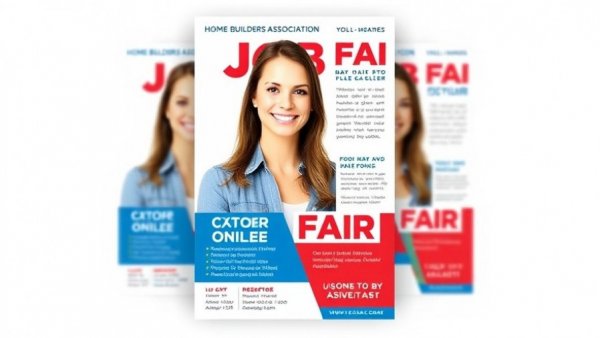 Michigan construction job fair flyer detailing event by Home Builders Association.