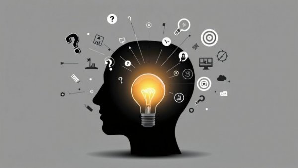 Abstract human head with light bulb illustrating responsible AI adoption.