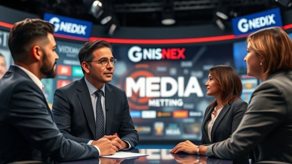 Virtual interview setting discussing Michigan basketball Final Four.