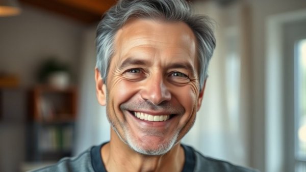Smiling middle-aged man indoors for snow removal services Muskegon.