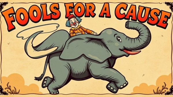 Fools for a Cause concert Grand Rapids clown poster.