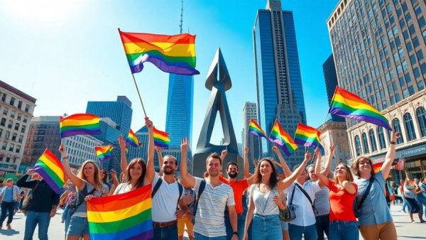 Celebration in Michigan city against conversion therapy ban