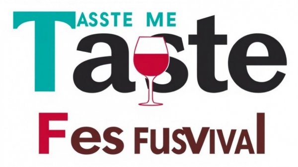 Taste Michigan Wine Festival logo with vibrant colors
