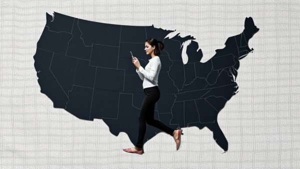 Abstract map collage with a woman symbolizing Michigan small business growth tips.