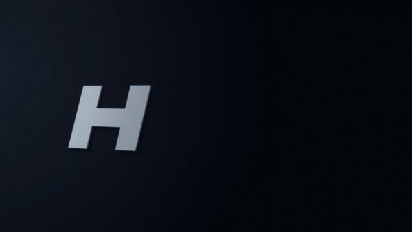 Minimalist logo for ContractorHUB investment, abstract H