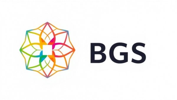 Abstract geometric logo with BGS text for property management staffing