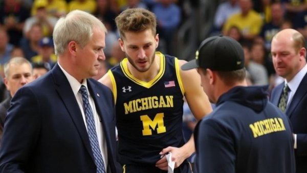 Michigan’s Elliot Cadeau gets medical attention for possible allergic reaction before Final Four
