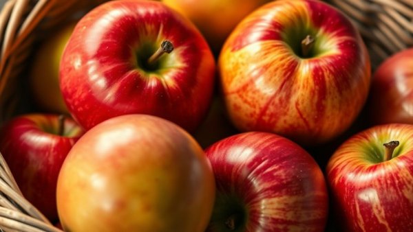 Michigan agriculture apples in a basket, fresh produce